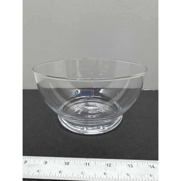 Krosno Clear Glass Serving Bowl Poland Durable & Elegant - Picture 1 of 5
